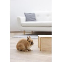 Kerbl KER1712486313839 Refugio para Roedores y Hámsteres - Caseta Beige para Mascotas Pequeñas con Techo Desmontable y Fácil Montaje