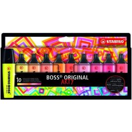 Stabilo Marcador Fluorescente Boss Original Arty - Estuche 10 Ud, 9 Colores Fluorescentes, Tecnología Antisecado Stabilo Marcador Fluorescente Boss Original Arty - Estuche 10 Ud, 9 Colores Fluorescentes, Tecnología Antisecado Precio: 10.89. SKU: B17472V5XR