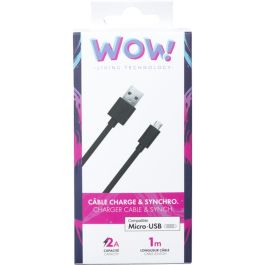 Cable USB BigBen Connected WOWCBLMIC1MB Negro 1 m (1 unidad) Precio: 5.79000004. SKU: S55122610