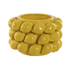 DKD Home Decor Centro de Mesa Tropical Diseño Limones Gres Amarillo 28x20x28 cm Precio: 34.59000017. SKU: B193CYDERS