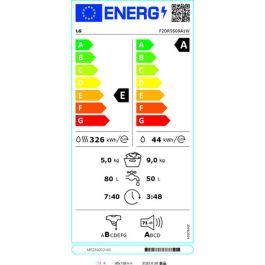 Lavadora - Secadora LG F2DR5S09A1W 5 kg 1200 rpm