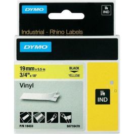 Dymo S0718470 Cinta Etiquetas Industrial Adhesiva ID1-19 Nylon Flexible 19mm x 5.5m Negro sobre Amarillo Precio: 21.78999944. SKU: B14M66WL2C