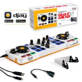 Hercules DJControl Mix Consola DJ Bluetooth para Smartphone y Tabletas Android/iOS (4780921)
