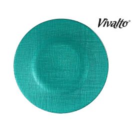 Plato Vidrio 21Cm Turquesa Vivalto (24 Unidades) Plato Vidrio 21Cm Turquesa Vivalto (24 Unidades)