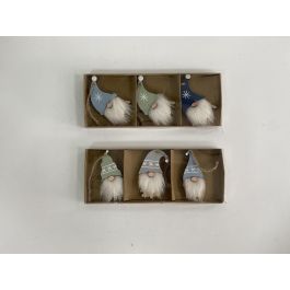 DKD Home Decor Decoración Colgante Navidad Fantasía Set 3 Piezas (Pack 2 Unidades) Colores Surtidos MDF Poliéster 8x1.5x21 cm Precio: 2.98999954. SKU: B1F6L6VKB6