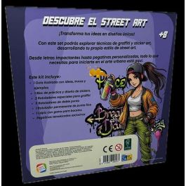 Cefa Estudio de Diseño Street Artist, Kit de Graffiti y Sticker Art con Rotuladores Alta Calidad, Guía Ilustrada y Bloc, +8 Años