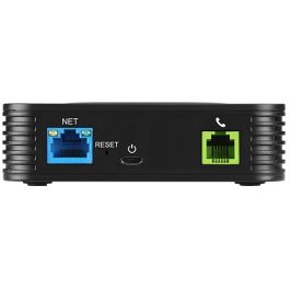 Grandstream HT801 v2 Adaptador de Teléfono Analógico SIP (ATA) con 1 Puerto FXS - Negro
