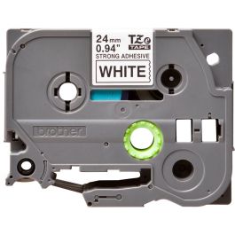 BROTHER Cinta laminada Blanco / negro (Superadhesiva) 24mm Precio: 22.88999955. SKU: B1AMVFSEBB