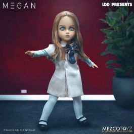 Mezco Toyz Figura M3gan Living Dead Dolls 25.5 cm de la película de terror M3gan con vestido beige y Mary Janes