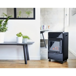 Favex Ektor Fire 3400 Calentador de Gas Butano con Llamas Aparente - 3 Potencias