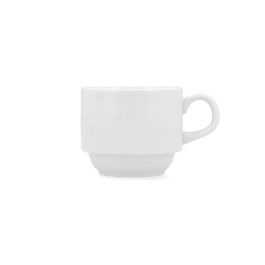 Bidasoa Taza Porcelana Glacial 18 cL Blanco | Pack 6 Unidades | Reforzada Hostelería, Apilable, Apta Lavavajillas y Microondas Precio: 8.49999953. SKU: S2704974