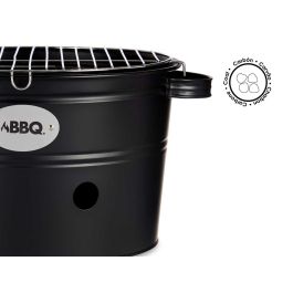 La Dehesa Barbacoa Portatil Cubo 35 cm Color Negro para 6 Comensales (Set de 4)