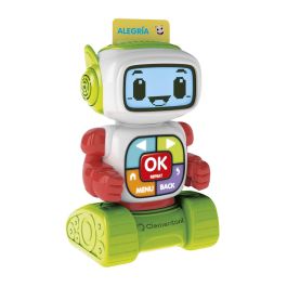 Clementoni Robot Educativo Eddie con Pantalla LCD para Enseñar Letras, Números y Emociones. A partir de 4 años.