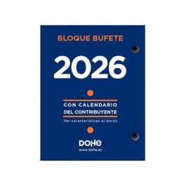 Dohe Bloque Bufete Anual 8.5x11 cm Castellano 2026 – Papel Offset 60gr 640 páginas con Calendario Contribuyente Precio: 1.5900005. SKU: B1J6HWTRCT