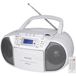 Reproductor de CD/casete - SENCOR - SPT 3907 W - 4 W - Bluetooth - Blanco