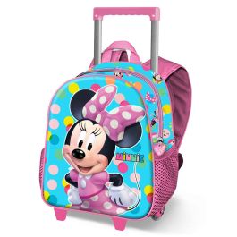 Disney Minnie Mouse Mochila 3D con Ruedas Pequeña Azul - Relieve Frontal, Bolsillos Laterales de Malla Precio: 27.69000058. SKU: B1G5WW2EGV