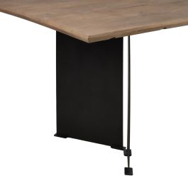 Mesa Comedor Natural Madera-Hierro Salón 190 X 90 X 77 cm