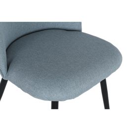 Silla Scandi DKD Home Decor Azul Negro 52 x 84 x 50 cm