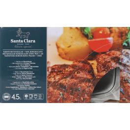 Inde Fuente Rectangular para Horno con Tapa 4.5L, 33 cm x 20 cm x 13 cm (2 Unidades)