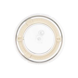 Kinvara Organizador de nevera con tapa, grande, de plástico PET/PP, blanco/transparente, 30x12.5x19.2 cm (Set de 12)