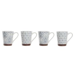 Mug Arabe DKD Home Decor Azul Marron 13 x 31 x 19 cm Set de 4