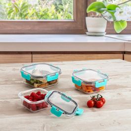 Quid Recipiente Hermético Vidrio Purity 53 cL 13,7x13,7x6,4 cm