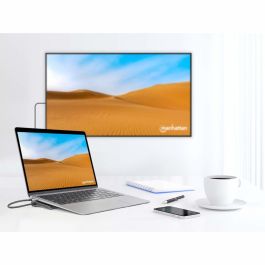 MANHATTAN USB-C Docking Station 11 en 1 MST para 3 Monitores