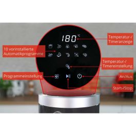 UNOLD 58695 Freidora de Aire Caliente con Cristal