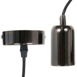 Home Deco Light Lámpara Colgante Bistrot Indus Aluminio Negro Estilo Industrial Vintage Cable 1m Para Bombillas E27 Max40W