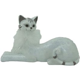 DKD Home Decor Figura Decorativa Romántica de Gato en Resina Blanca - Pack 2 Unidades - Largo 8 cm, Alto 14 cm, Ancho 23 cm Precio: 13.99728. SKU: B162RX3PDK