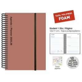 Agenda Escolar (2025-26) Senfort Student Foam Espiral Tapa Pp Con Goma 120X170 D/P Terracota Precio: 10.50000006. SKU: B18YMN7QHD