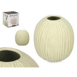 Jarron Bola Rayas Peq Verde Giftdecor 15X18CM (6 Unidades) Precio: 44.5000006. SKU: B1EHQARZZY