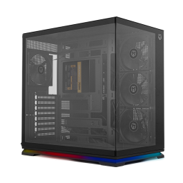 NOX HUMMER GALAXY ARGB - Semitorre ATX Gaming, Cristal Templado Frontal y Lateral, 4 Ventiladores PWM 120mm ARGB, Soporte GPU 420mm, USB Tipo-C, Negra