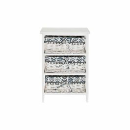 Cajonera DKD Home Decor Blanco Azul 29 x 59 x 40 cm Cajonera DKD Home Decor Blanco Azul 29 x 59 x 40 cm