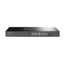 TP-LINK Switch inteligente JetStream ? Gigabit de 16 puertos RJ45 con 2 ranuras SFP Gigabit. Precio: 135.9900003. SKU: S5606633