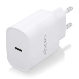 AISENS - CARGADOR USB-C PD3.0 1 PUERTO 1xUSB-C 20W, BLANCO