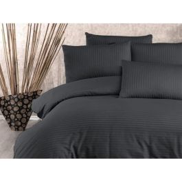 Juego de Cama ASI8683342999489 - Funda Nórdica 220x240 cm + 2 Fundas Almohada 60x60 cm - 80% Algodón 20% Poliéster - Antracita