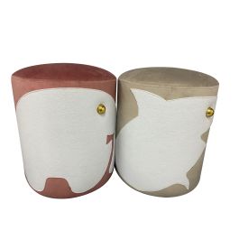 Reposapies Kids DKD Home Decor Rosa Palo Beige 36 x 43 x 36 cm (2 Unidades) Precio: 46.99187702. SKU: S3033225