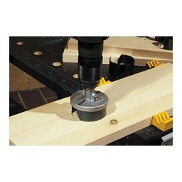 Wolfcraft Sierra de corona con broca central de 8 mm y 7 sierras Ø25/32/38/45/50/56/62 mm