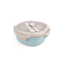 Thermosport Fiambrera Porta Alimentos Redonda 1080 ml - Recipiente Térmico de 20 x 20 x 8 cm (12 Unidades)