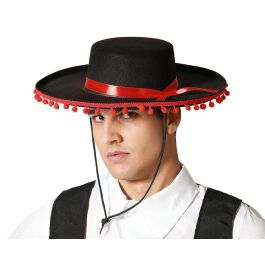 Sombrero De Cordobés Andaluz Negro Rojo Precio: 2.78999985. SKU: B18H965RYJ