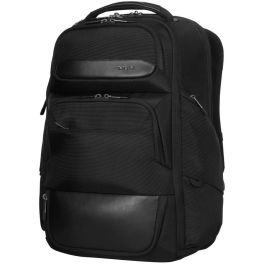 Targus HeritageLuxe Mochila de viaje para portátil 15-16 pulgadas Hombre Poliéster Negra con RFID y ventilación posterior