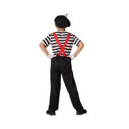 Disfraz Mimo Niño Infantil Blanco Negro 3-4 Años - Temática Circo, Multicolor Disfraz Mimo Niño Infantil Blanco Negro 3-4 Años - Temática Circo, Multicolor