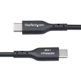 Cable USB Startech USB2AC2MNC Negro 2 m