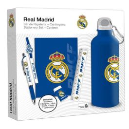 Kids Euroswan Set de Papelería Real Madrid con Botella de 650 ml para Niños de 3+ Años