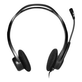 Logitech Headset 960 USB, Auriculares con Micrófono USB, Diadema Ajustable, Cancelación de Ruido, Sonido Estéreo, para PC