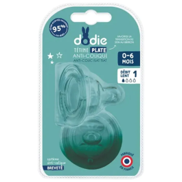 Dodie Tetina Flat Tet de Silicona para Bebé 0-6 Meses con Tecnología Anticolicos Precio: 23.50000048. SKU: B1HAVAZT54