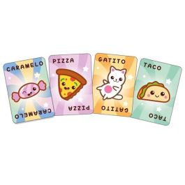 LÚDILO 803463 Juego Taco, Gatito, Pizza Cartas para Niños +4 Años