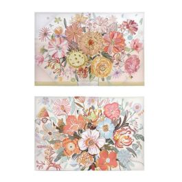 Lienzo DKD Home Decor Flores (2 Unidades) (90 x 3 x 60 cm) Precio: 44.5000006. SKU: B12T6NJWPK