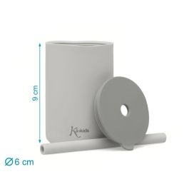 Vasos En Silicona Gris Con Pajita Vasos En Silicona Gris Con Pajita